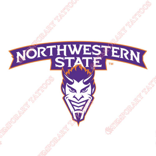 Northwestern State Demons Customize Temporary Tattoos Stickers NO.5695